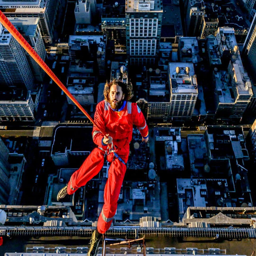 Las impresionantes imágenes del actor Jared Leto escalando el Empire State Building en tan solo 20 minutos