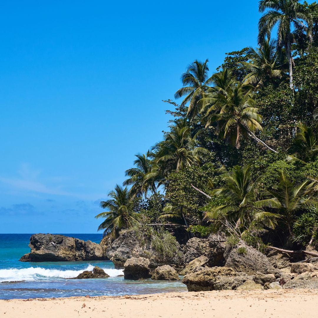 En la zona de Río San Juan, en República Dominicana, se esconden algunos de los más bellos arenales del Caribe, como este de playa Caletón