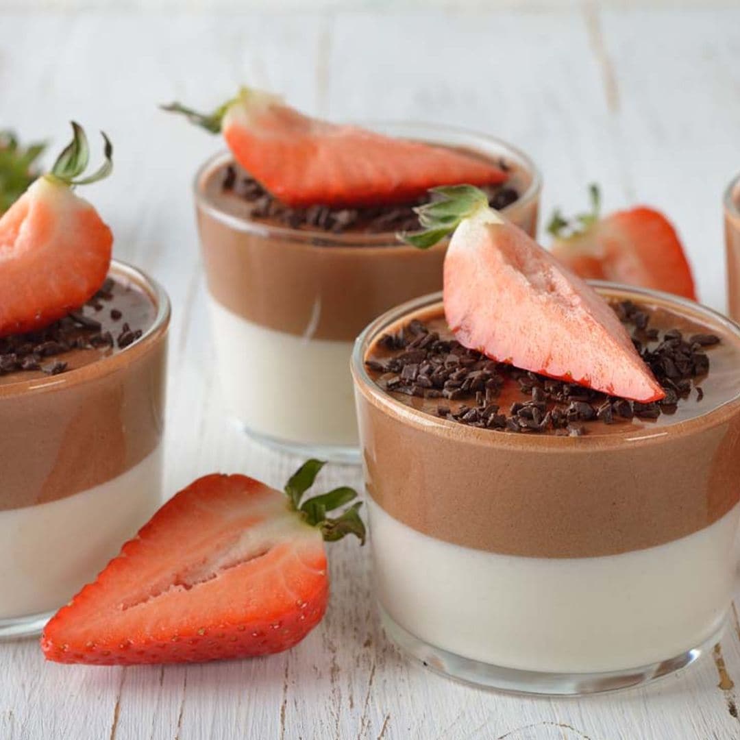 'Bavaroise' con crema de chocolate