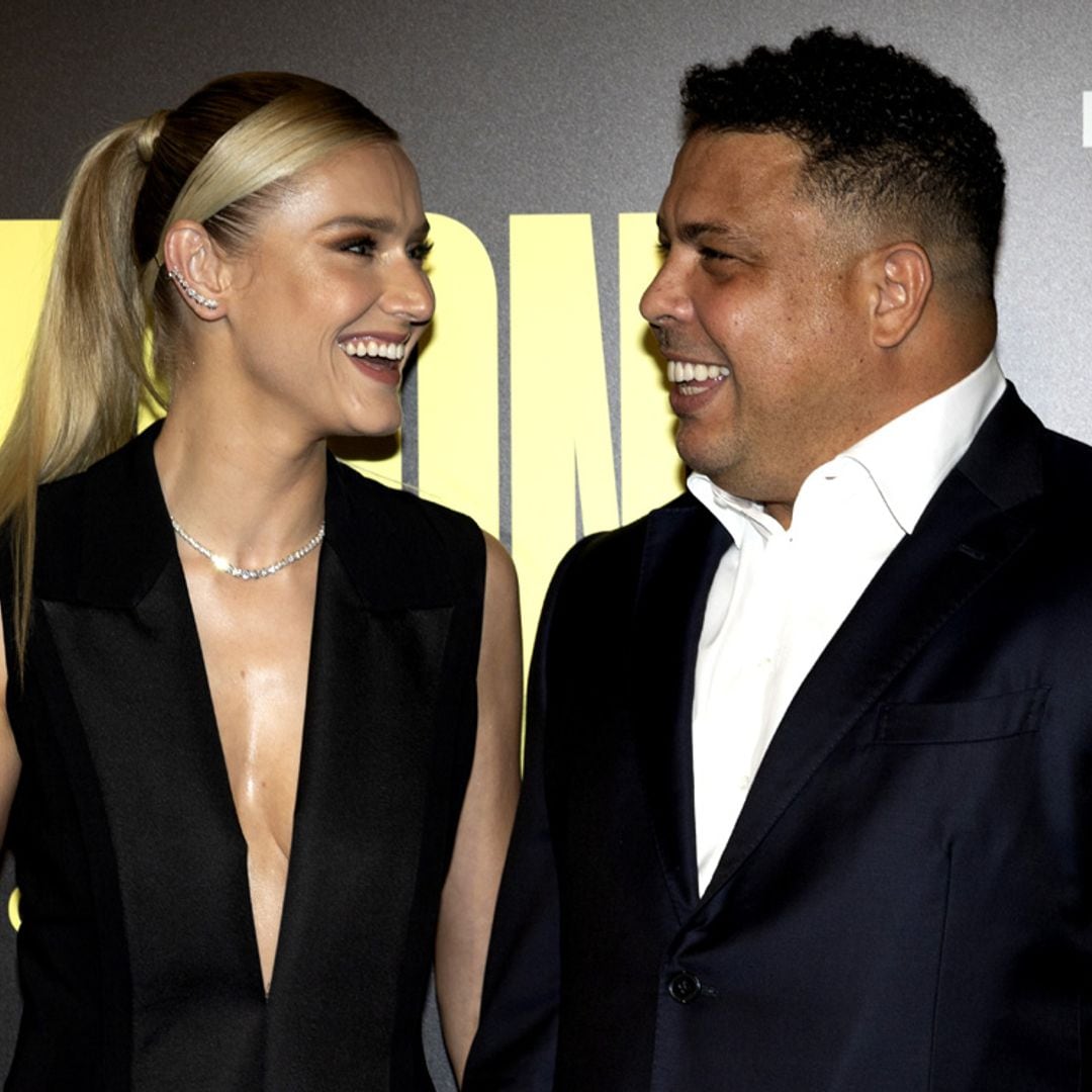 Ronaldo Nazario, arropado por su novia y otras parejas del fútbol en la noche de 'El fenómeno'