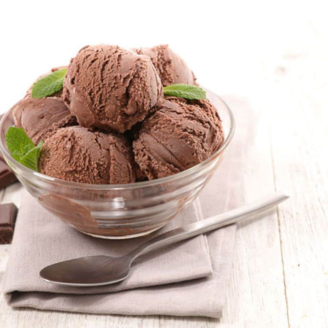 Helado de chocolate