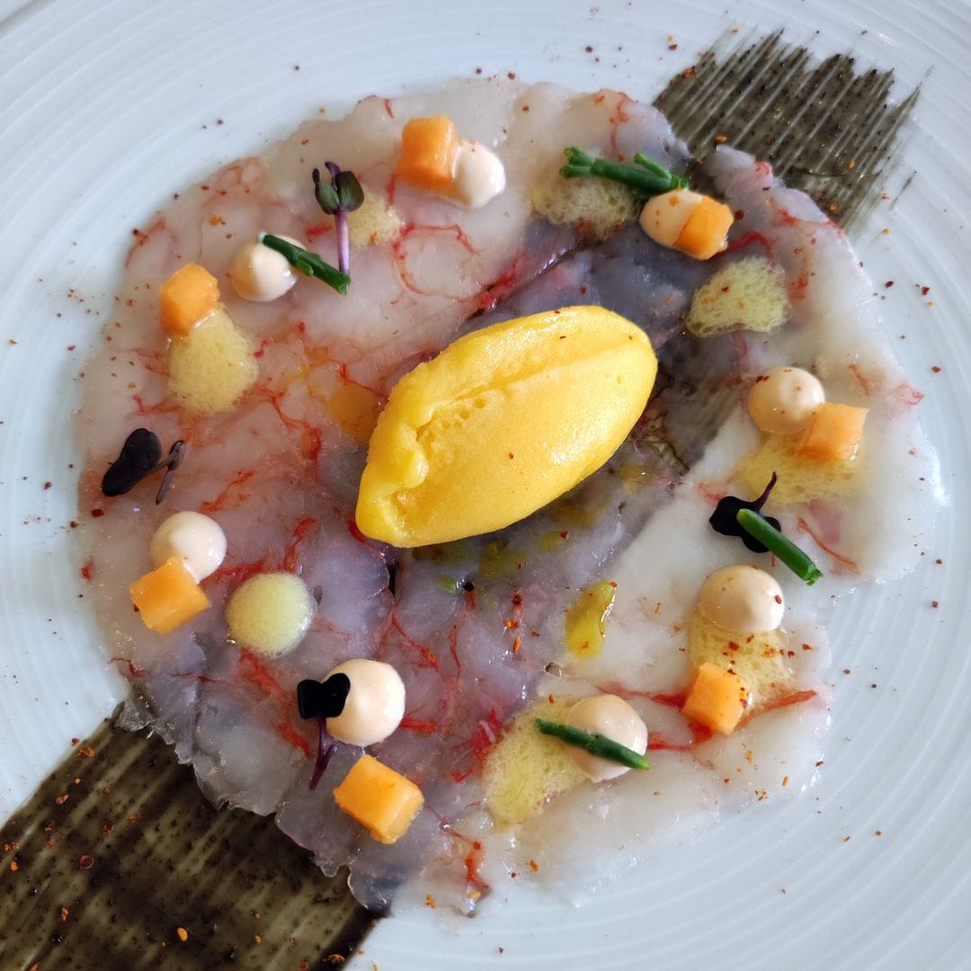 Restaurante Codeso de Tenerife: Carpaccio de gamba de Lanzarote