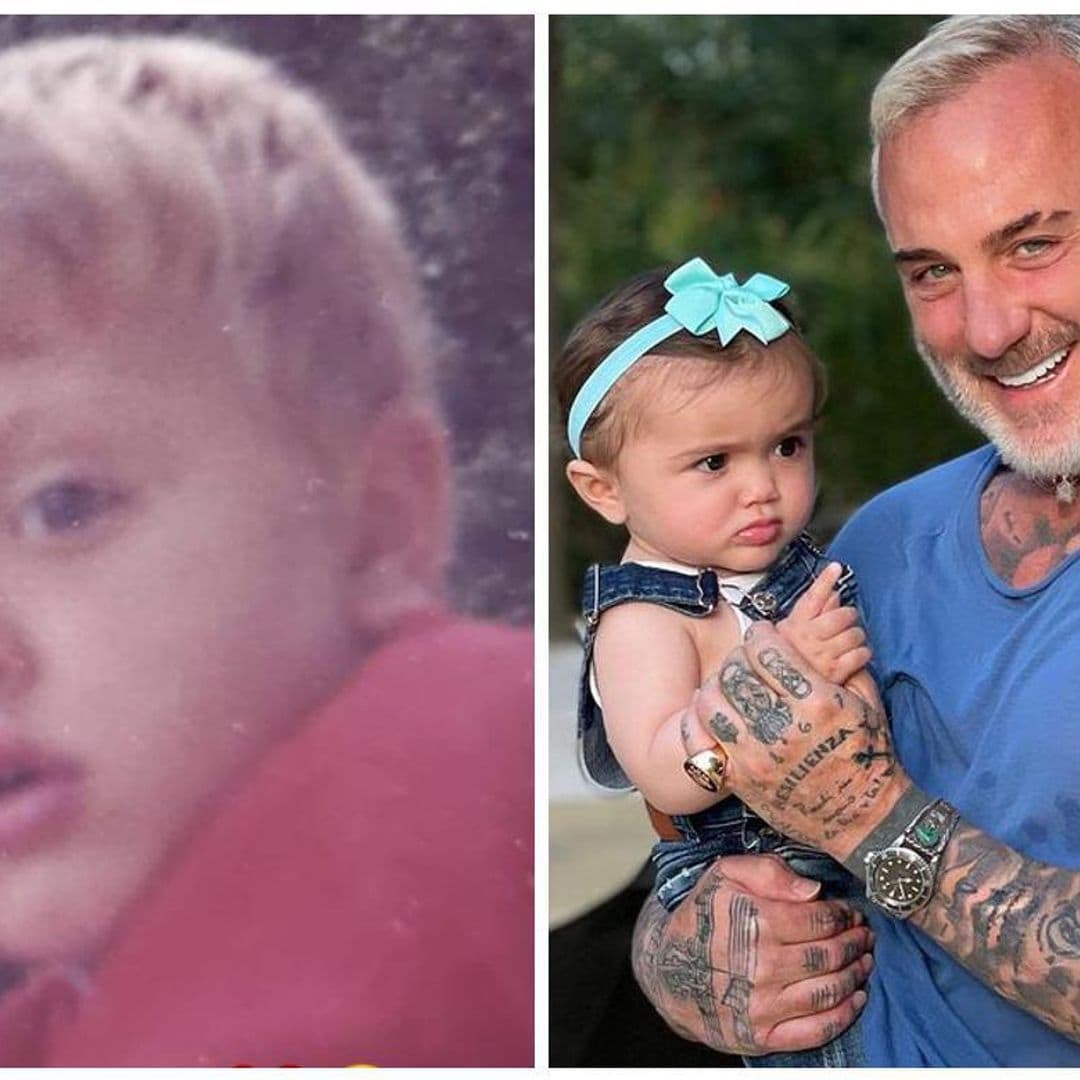 Así lucía Gianluca Vacchi de bebé, y ¡es casi idéntico a su hija Blu Jerusalema!