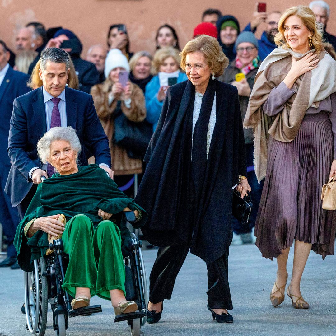 La reina Sofía con la infanta Cristina y la princesa Irene de Grecia