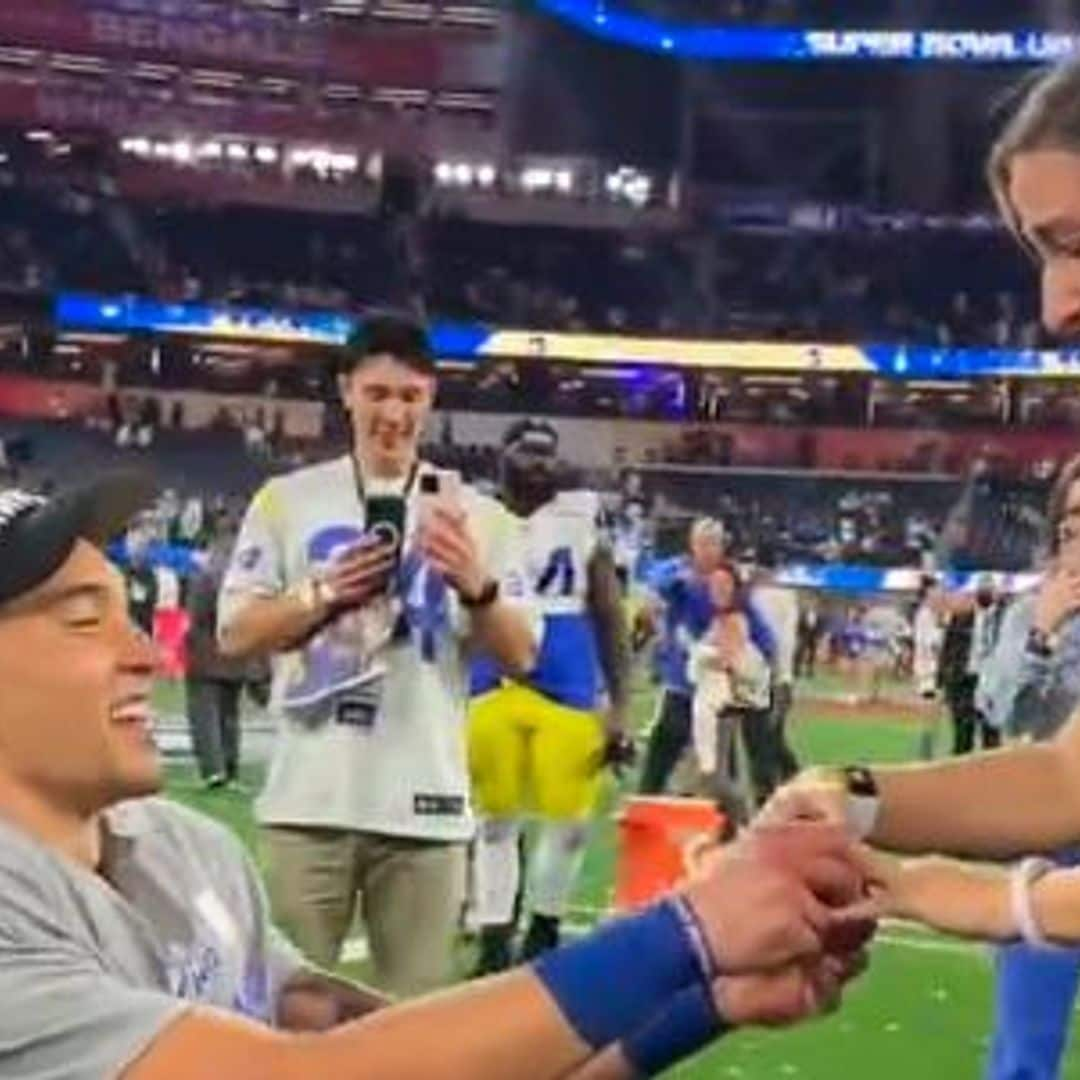 Super Bowl: Así fue la propuesta matrimonial de Taylor Rapp luego de ganar con los Rams