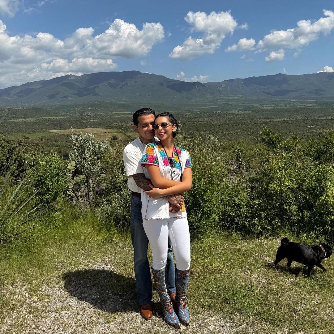 Christian Nodal y Ángela Aguilar tras su boda, septiembre 2024