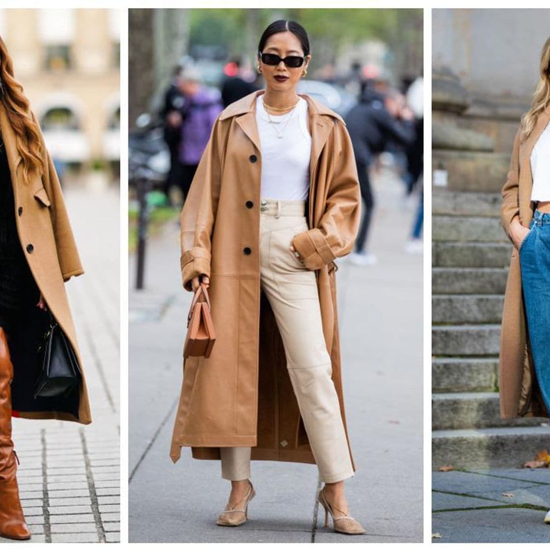 9 ideas para combinar tu abrigo camel, un básico que no pasa de moda