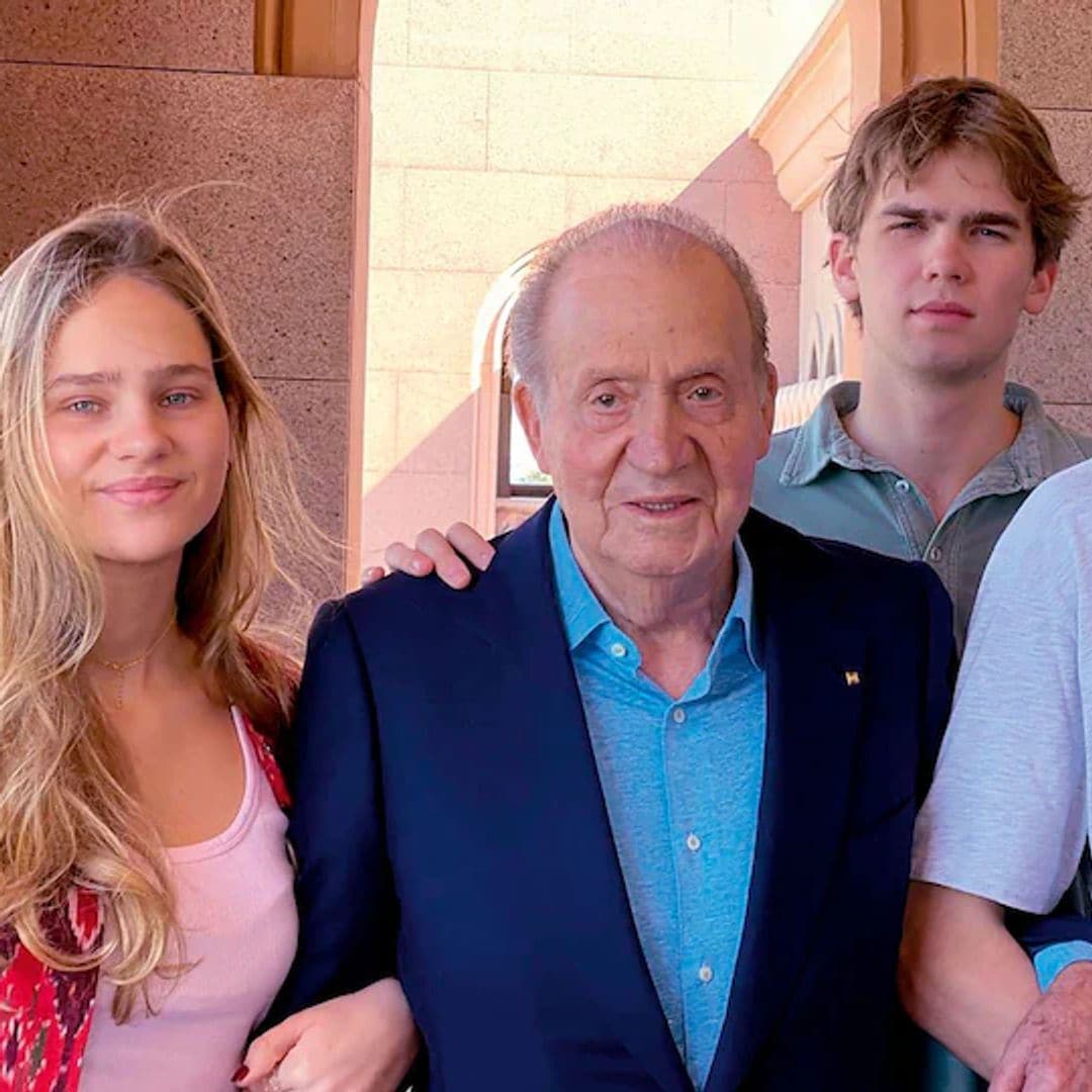 La emoción del rey Juan Carlos en su 87 cumpleaños