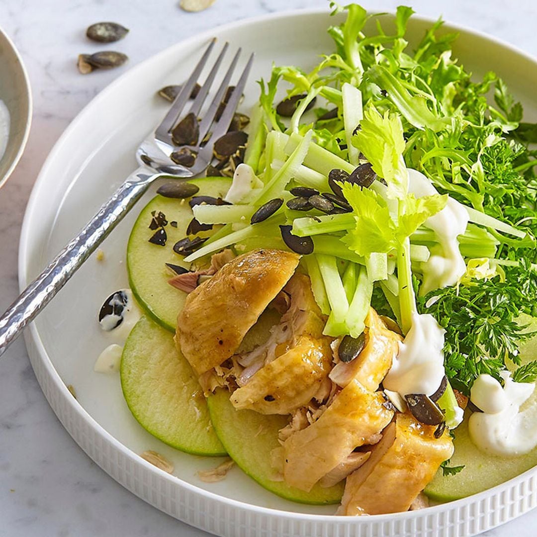 Ensalada de pollo al estilo Waldorf