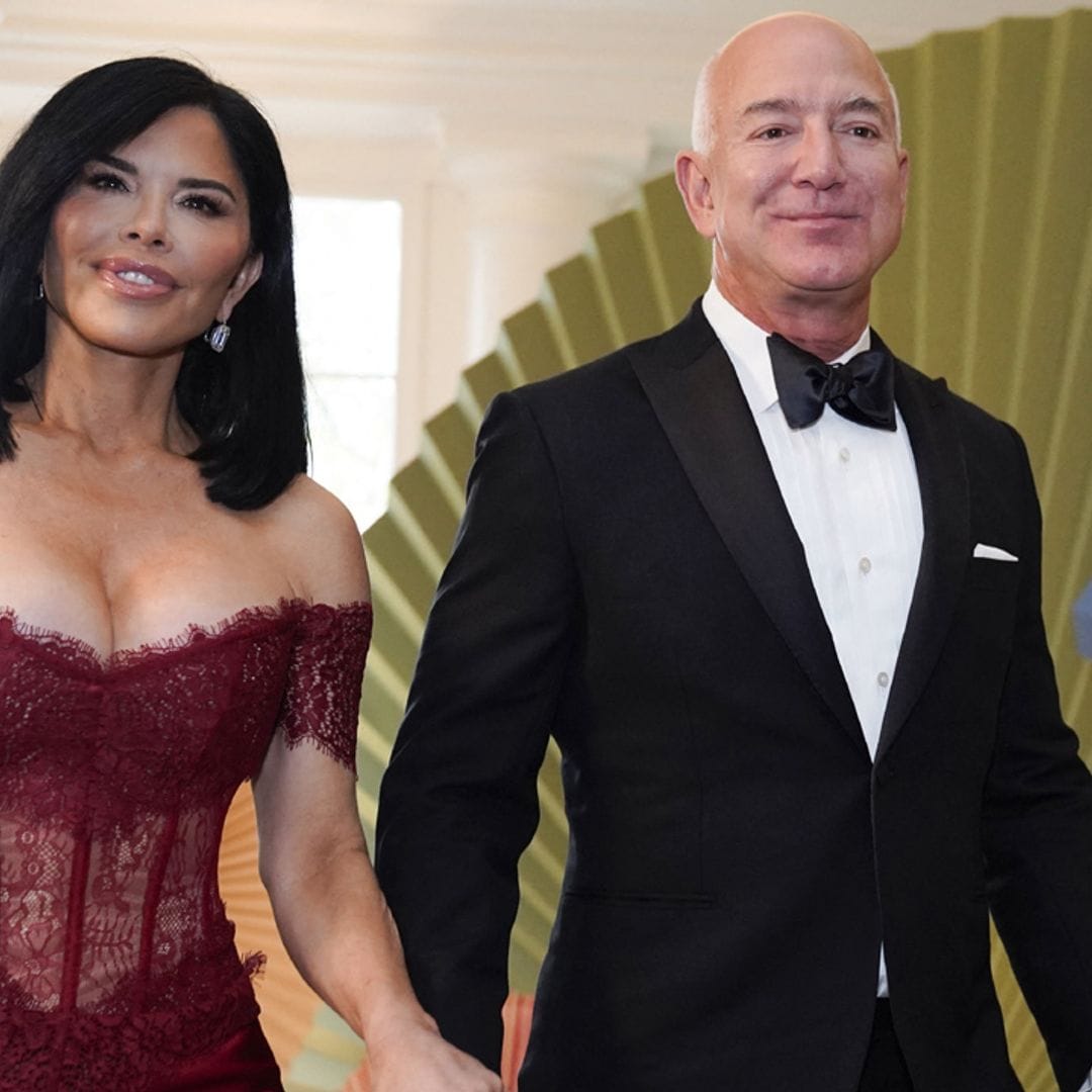 El vestido con el que Lauren Sanchez, pareja de Jeff Bezos, acaparó los flashes en la Casa Blanca