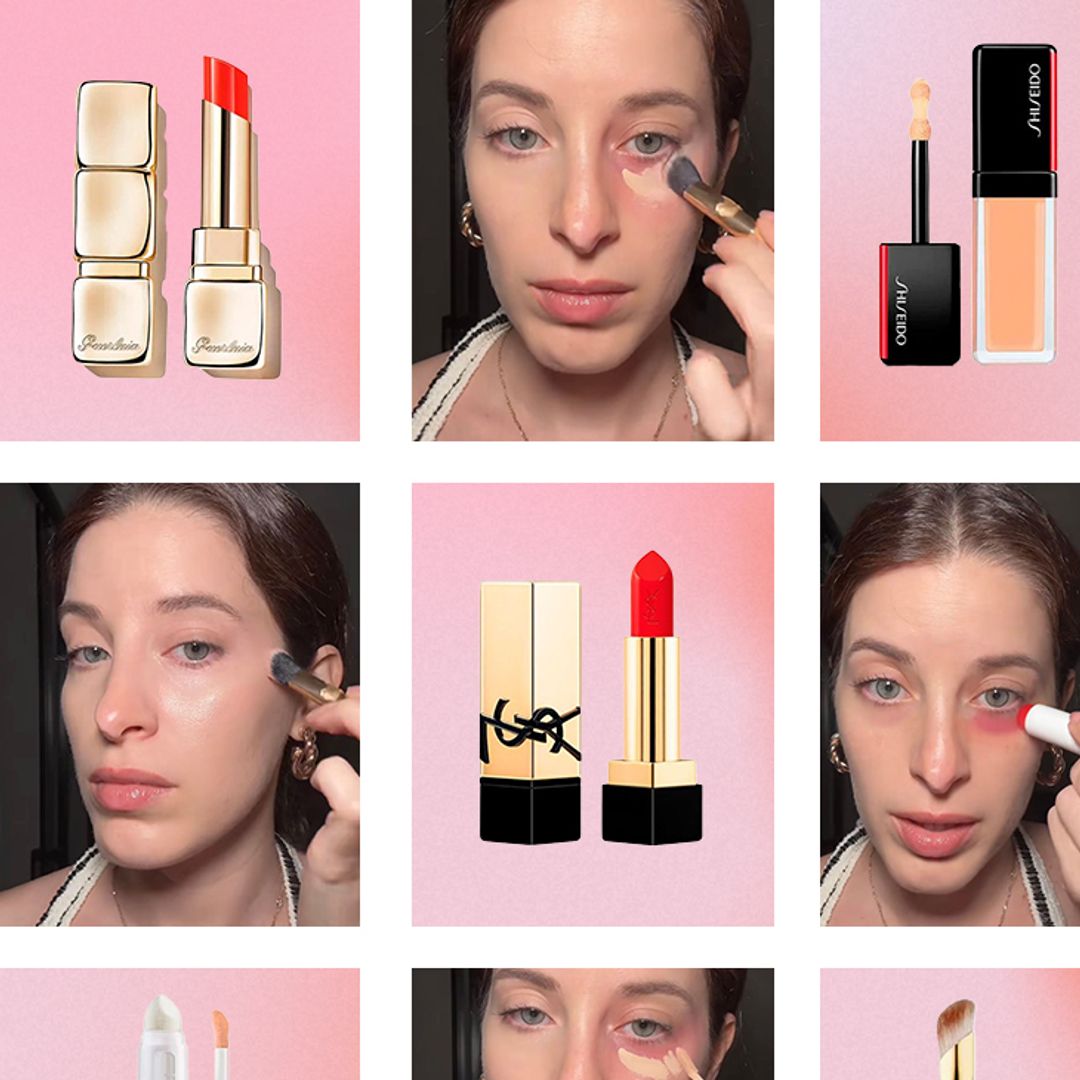 El increíble truco para neutralizar las ojeras con un labial rojo que arrasa en redes