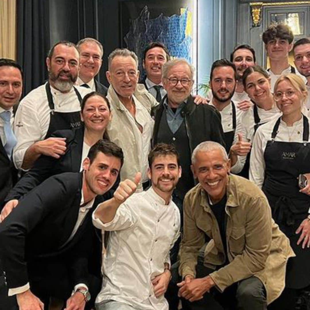 Conocemos el menú de la impresionante cena de Obama, Spielberg y Springsteen en Barcelona con ¡más de 10 platos!