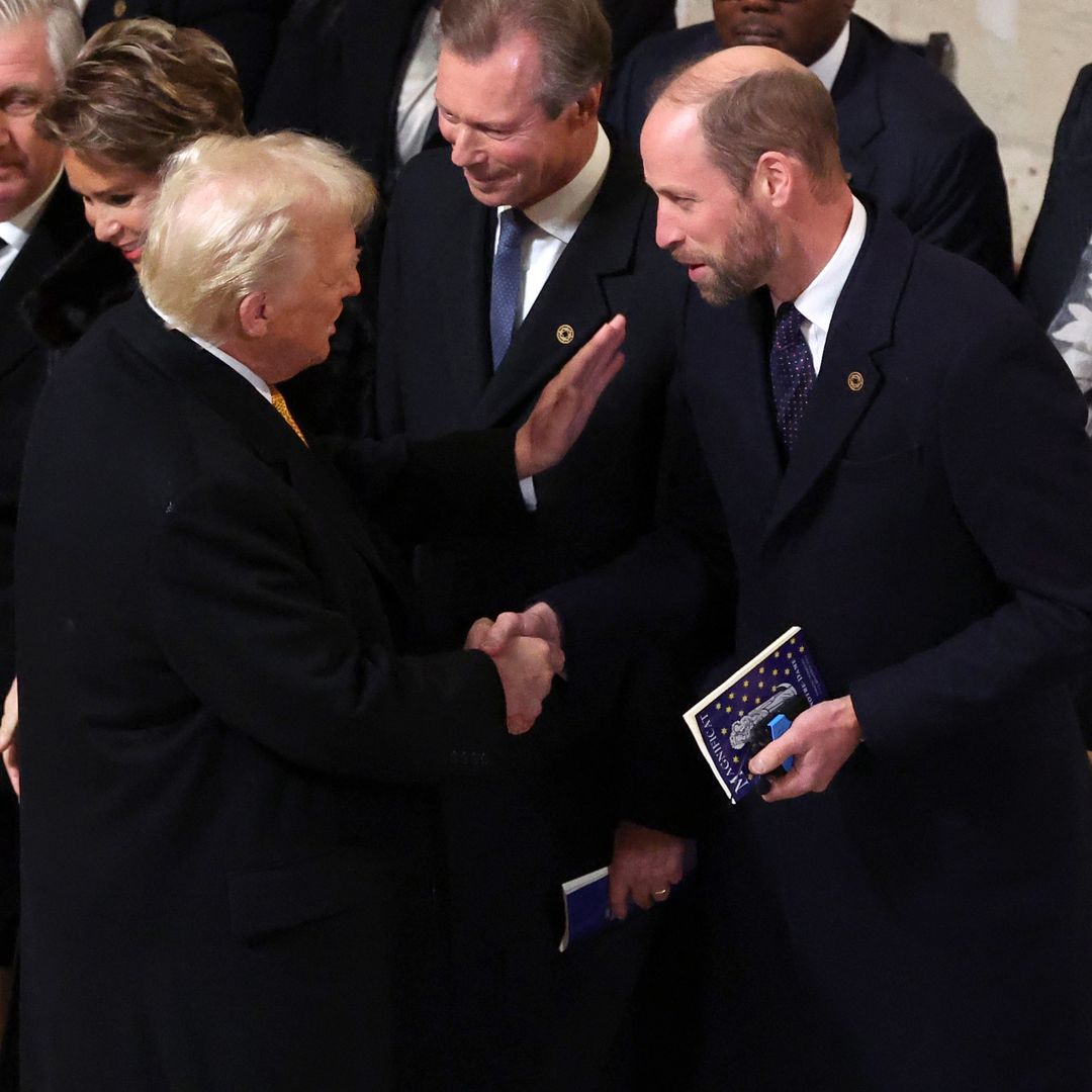 El cordial encuentro de Donald Trump y el príncipe William durante la reapertura de Notre Dame