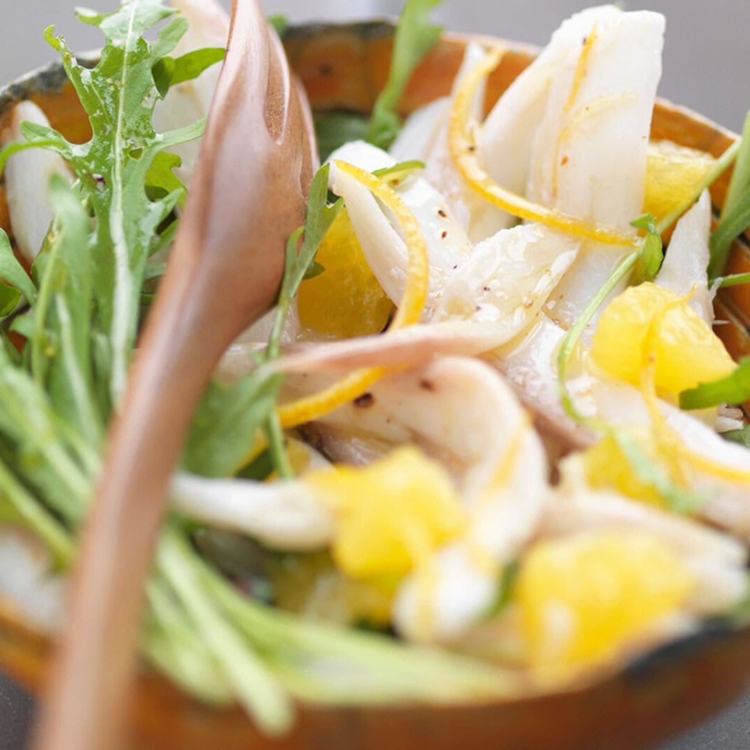 Ensalada de raya con cítricos