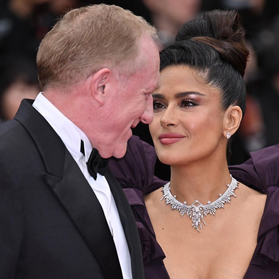 Salma Hayek se pone romántica al felicitar a su esposo Francois-Henri Pinault