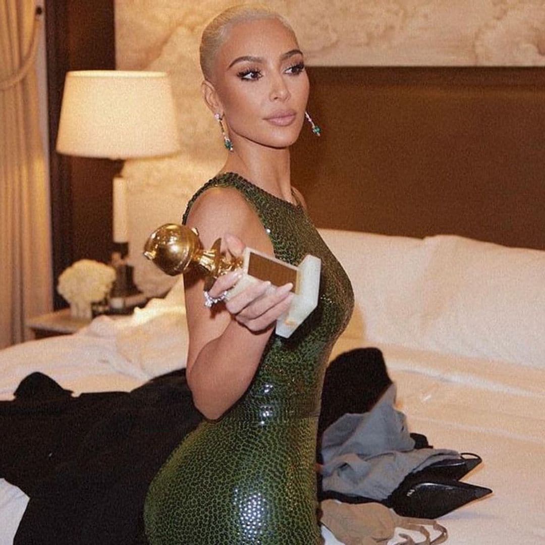 Kim Kardashian se supera con otro vestido de Marilyn... ¡y su Globo de Oro!