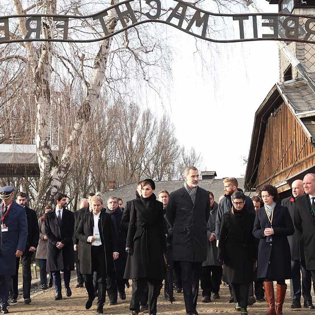 Los Reyes recorren Auschwitz con motivo del 75º aniversario de su liberación