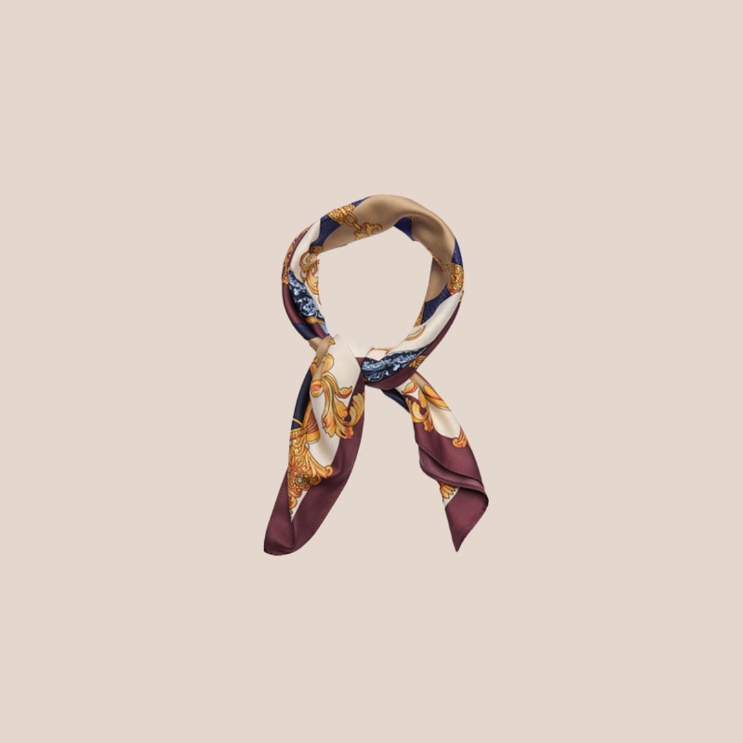 Printed silk scarf