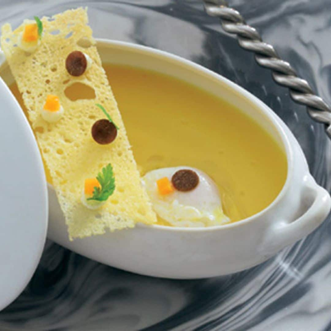 Crema de calabaza con trufa