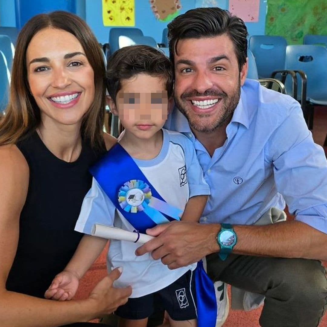 El orgullo de Paula Echevarría y Miguel Torres en la primera 'graduación' de su hijo Miki, de tres años