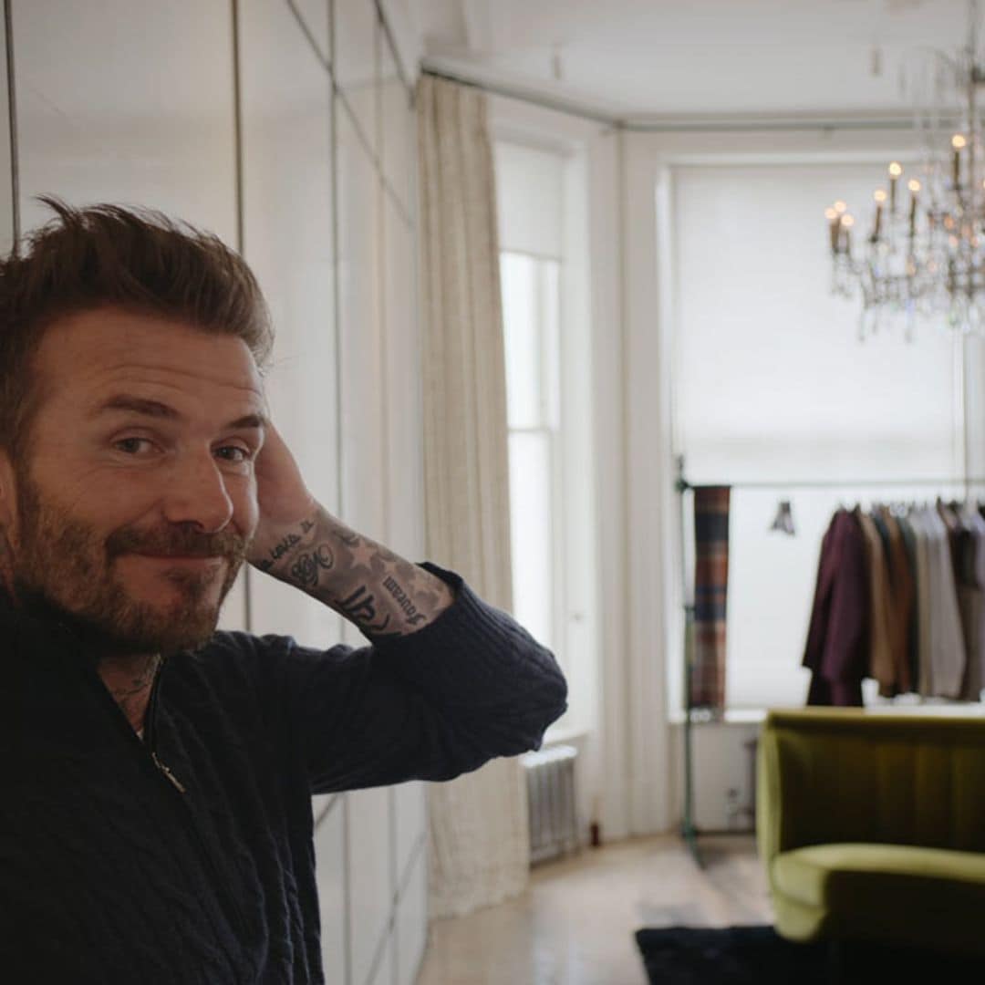 David Beckham enseña los secretos de su armario: camisas y ropa interior organizados por colores