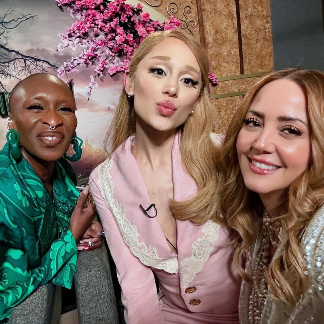 Andrea Legarreta presume su encuentro con Ariana Grande y Cynthia Erivo, protagonistas de 'Wicked'