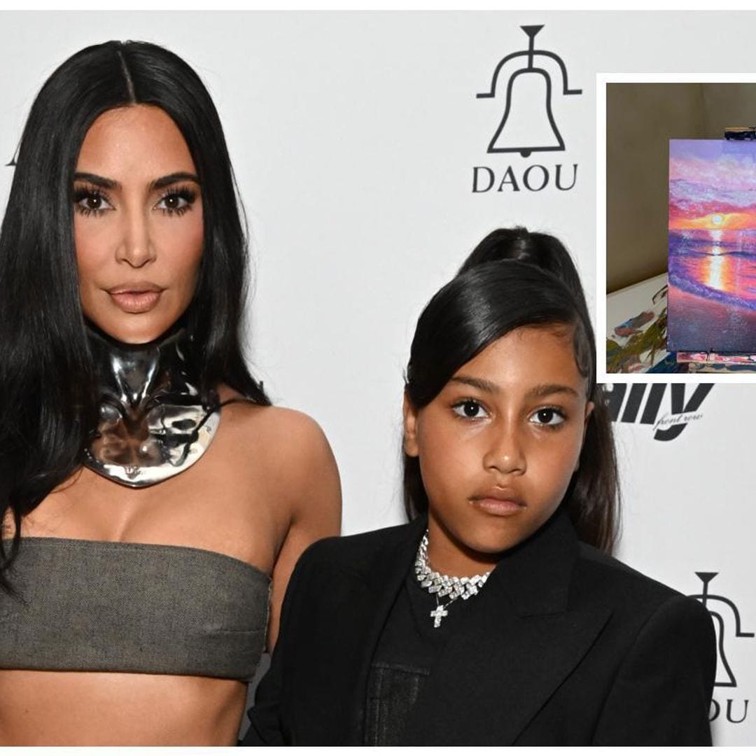 Orgullosa, Kim Kardashian muestra la nueva e increíble obra de arte de North West﻿