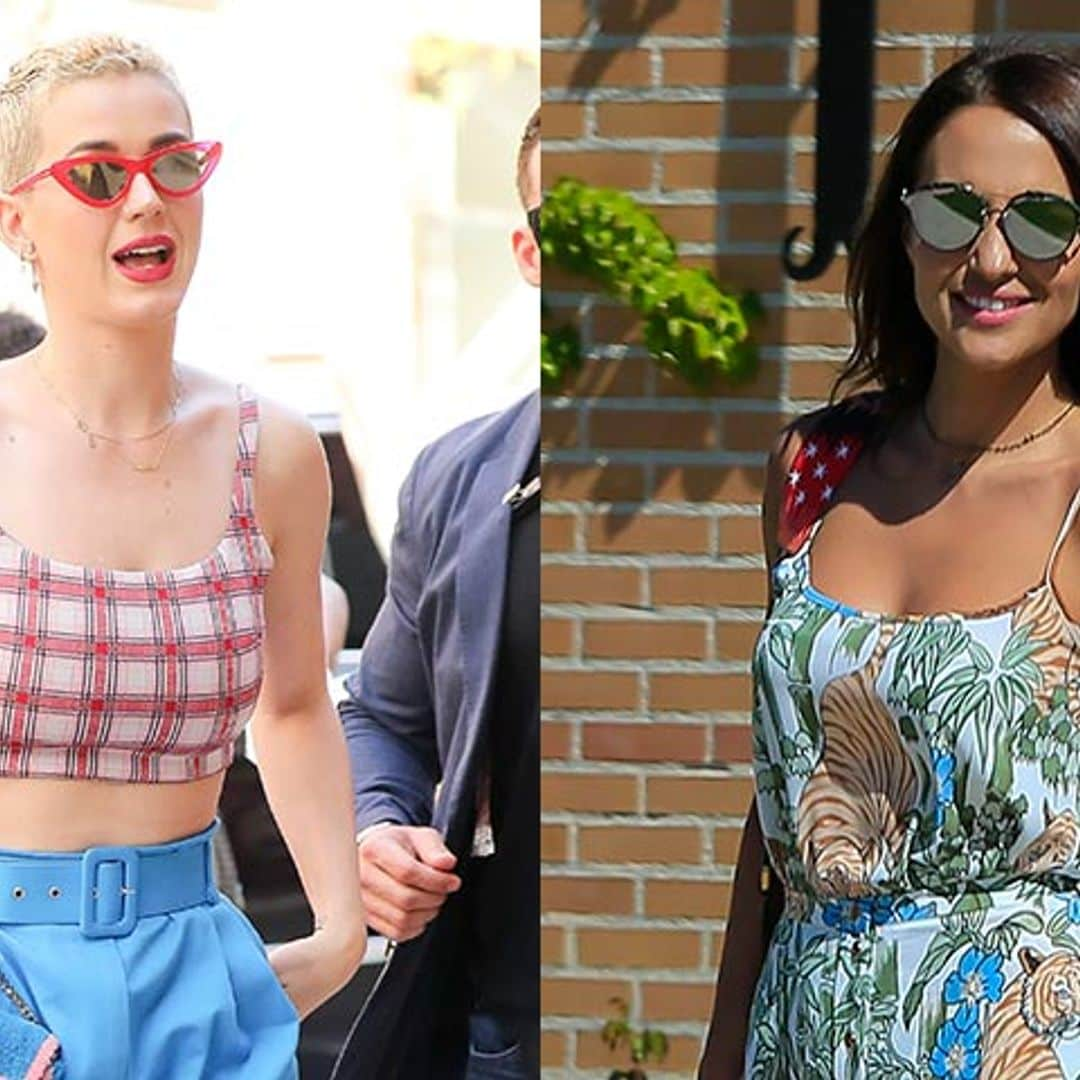 Paula Echevaría se calza las sandalias diseñadas por Katy Perry