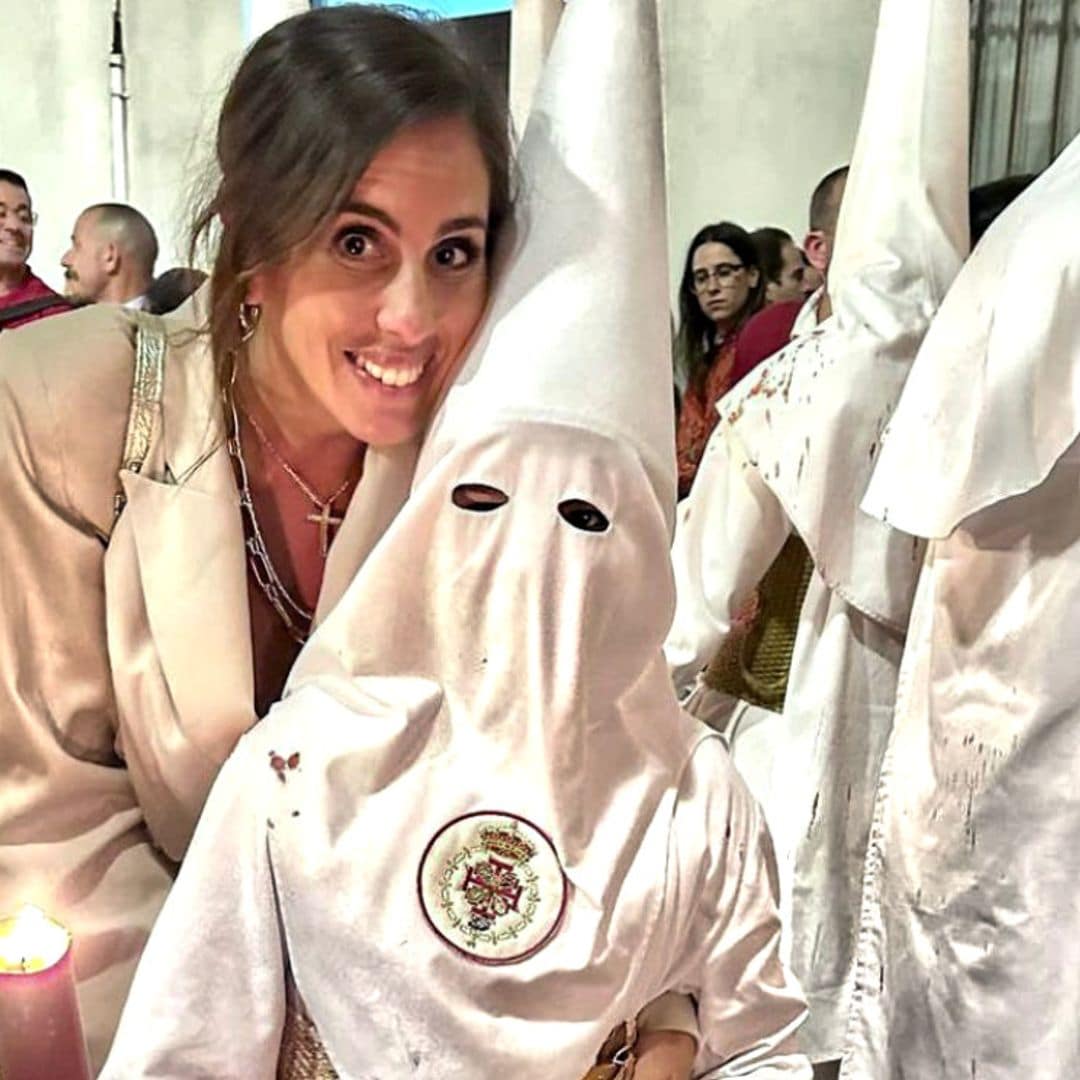 Las encantadoras imágenes de Albertito, el hijo de Isa Pantoja, vestido de Nazareno en Sevilla