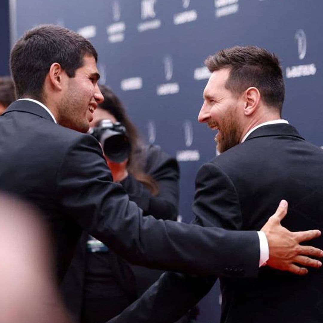 Carlos Alcaraz y Leo Messi, el momento 'fan' entre dos estrellas del deporte mundial