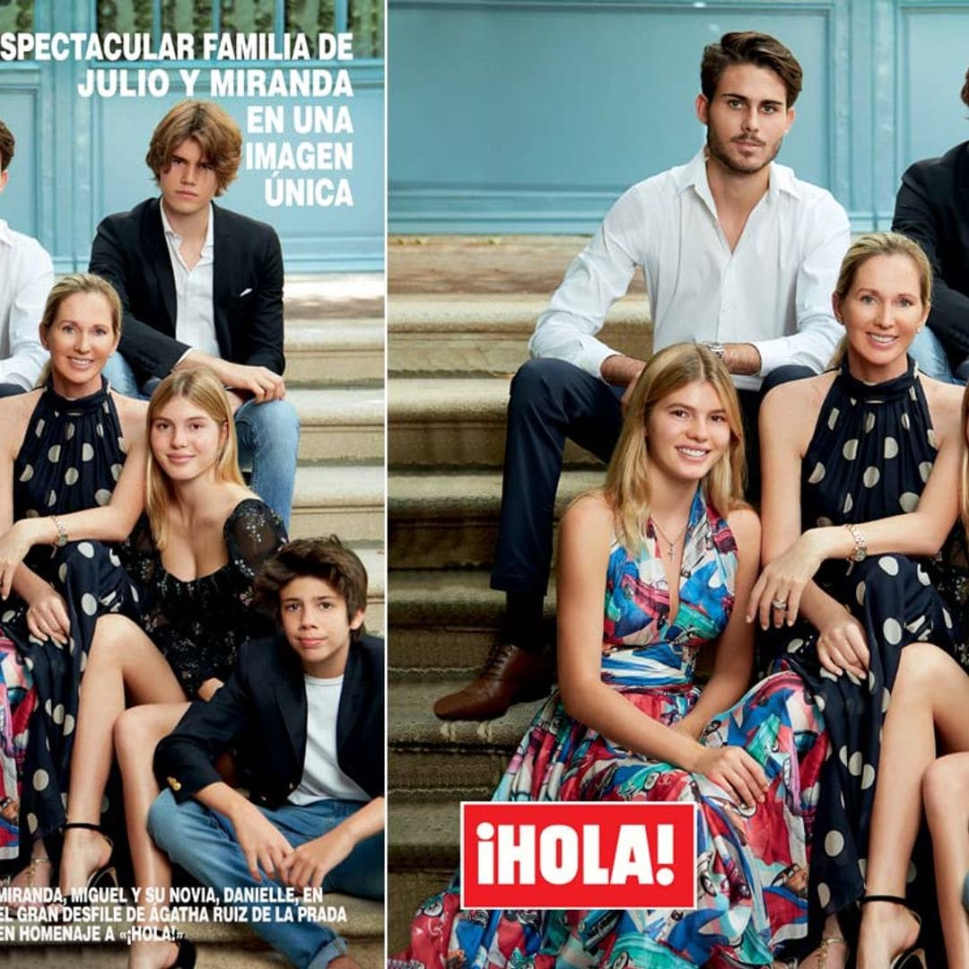 La esposa de Julio Iglesias, Miranda Rijnsburger, y sus hijos en ¡HOLA!