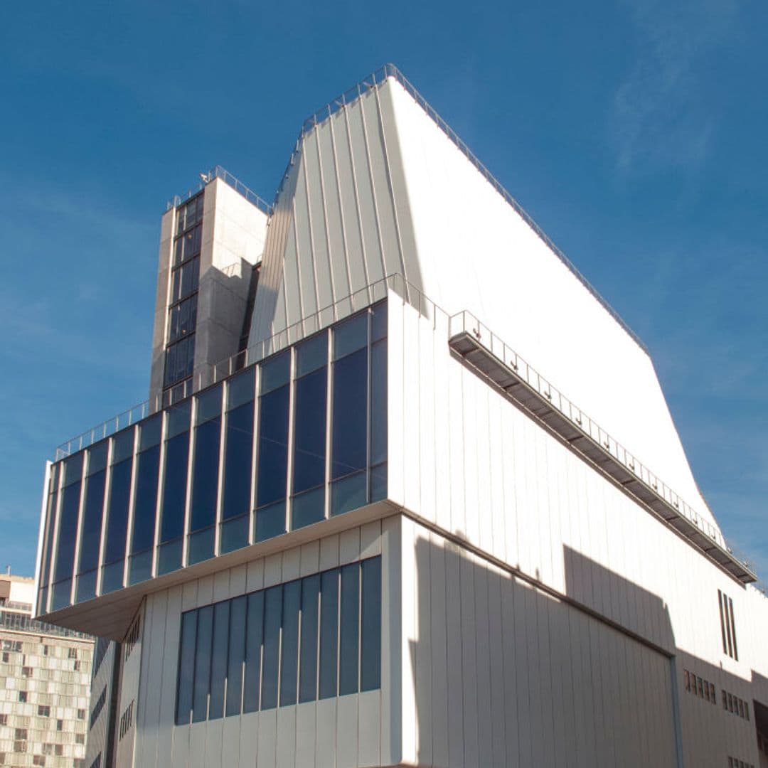 Exterior view of the Whitney Museum on November 23, 2018 in New York, New York. 