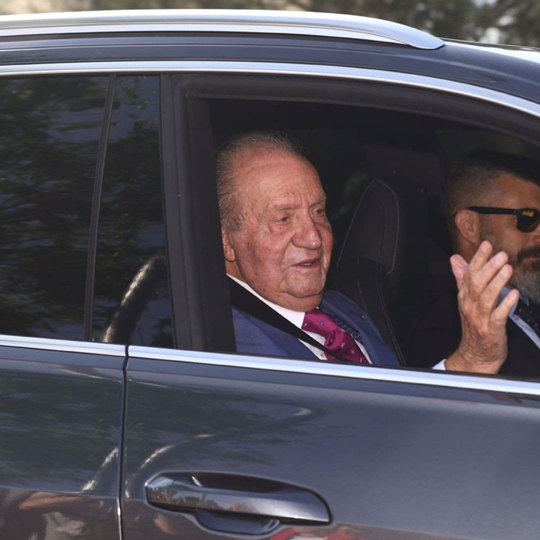 Don Juan Carlos se reúne con el rey Felipe y pasa un día familiar en el Palacio de la Zarzuela