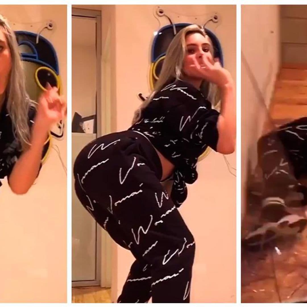 La impactante caída de Lele Pons al estrellarse con una puerta de cristal