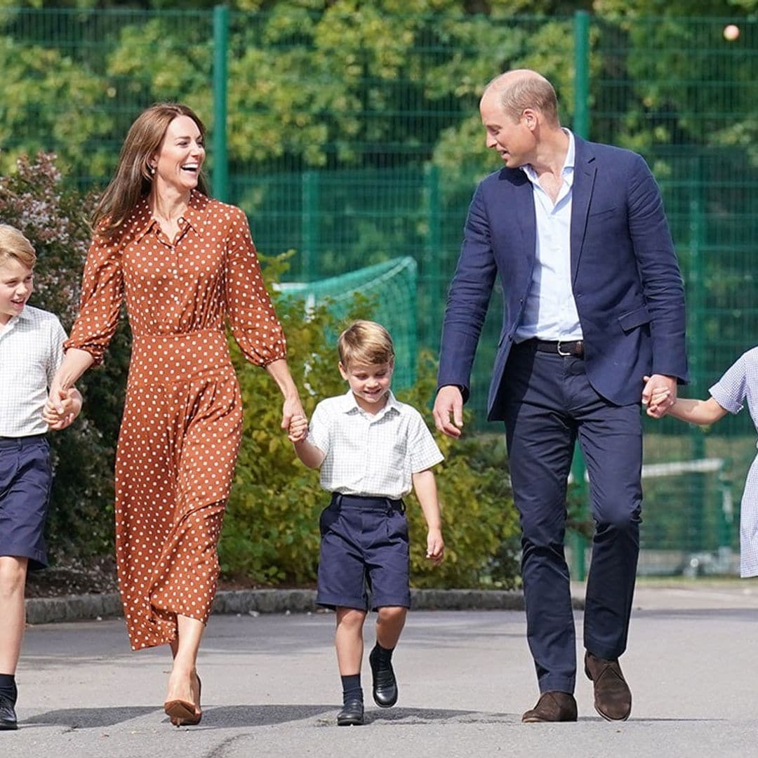 George, Charlotte y Louis han asistido a su nuevo colegio acompañados de Kate y William