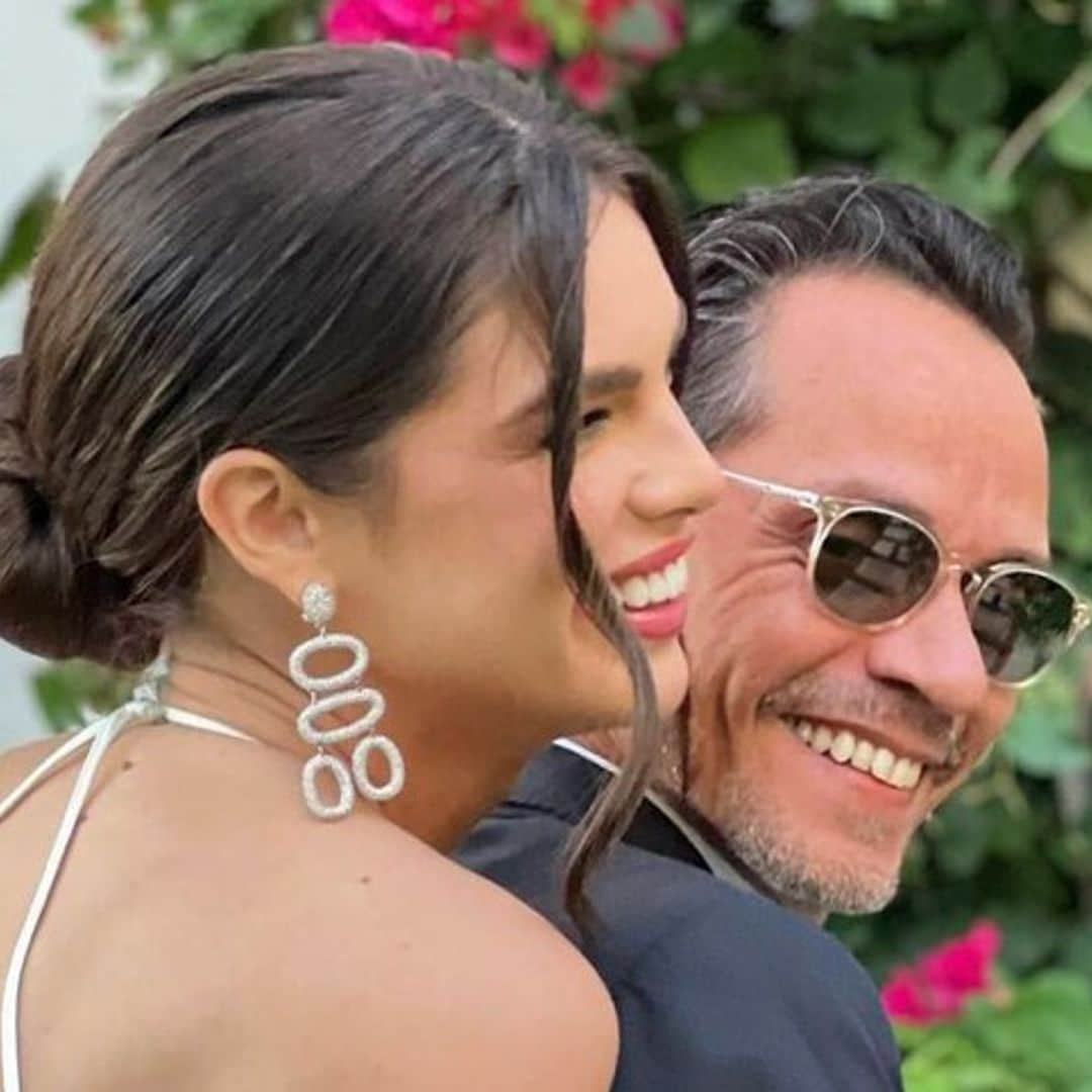 Marc Anthony y Nadia Ferreira derrochan amor y estilo en la boda de Brooklyn Beckham