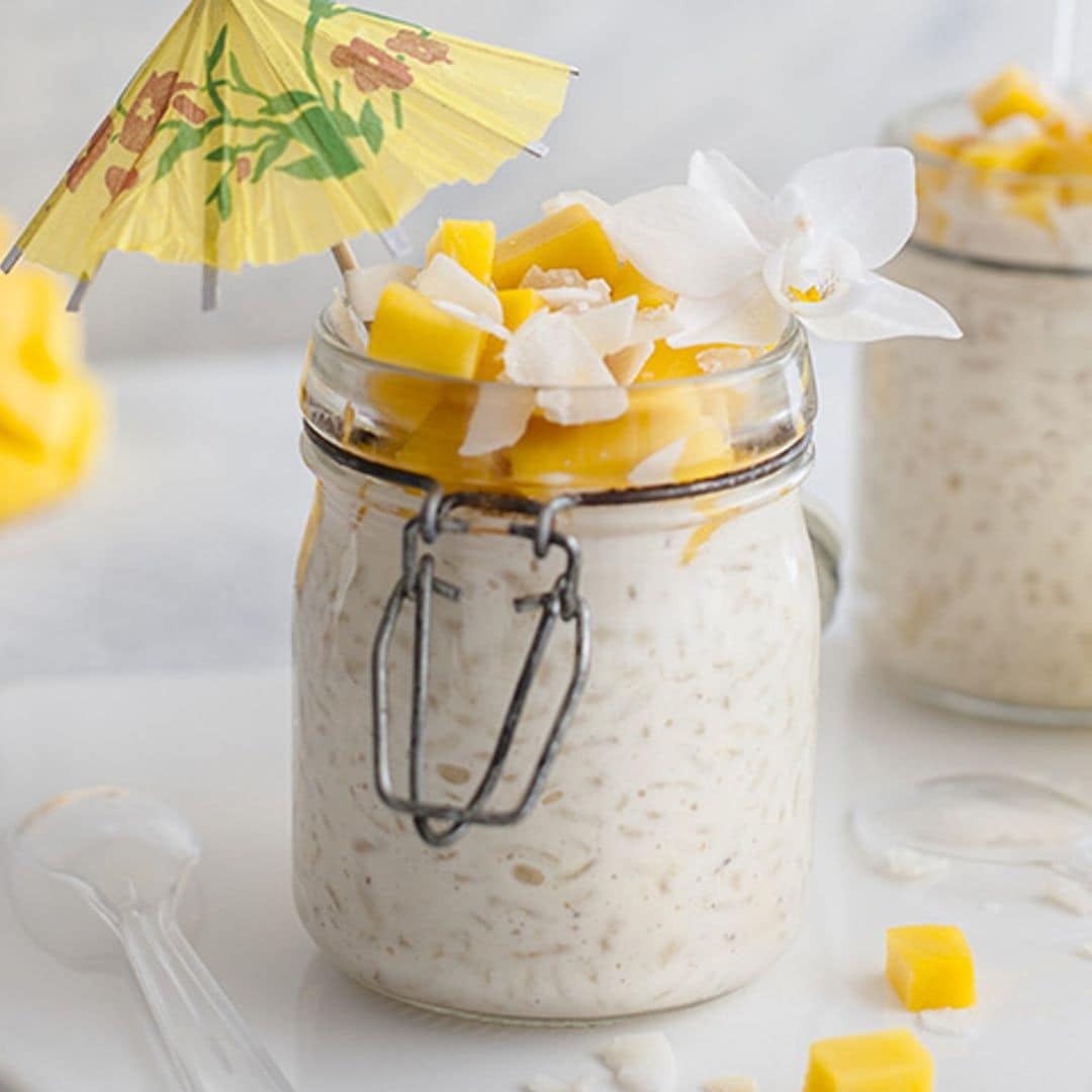 'Sticky rice' con mango al estilo thai