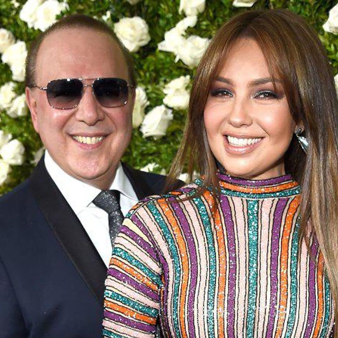 Tommy Mottola, el esposo de Thalía, compartió una tierna fotografía del pasado de su hija Sabrina