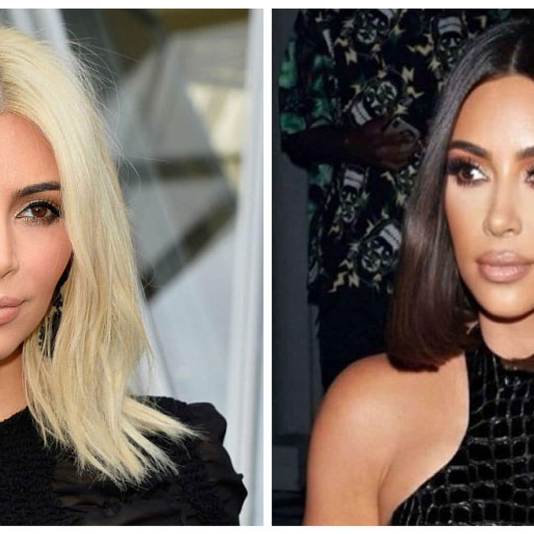 ¿'Brunette' o 'blonde'? ¿Cuál look de Kim Kardashian prefieres?
