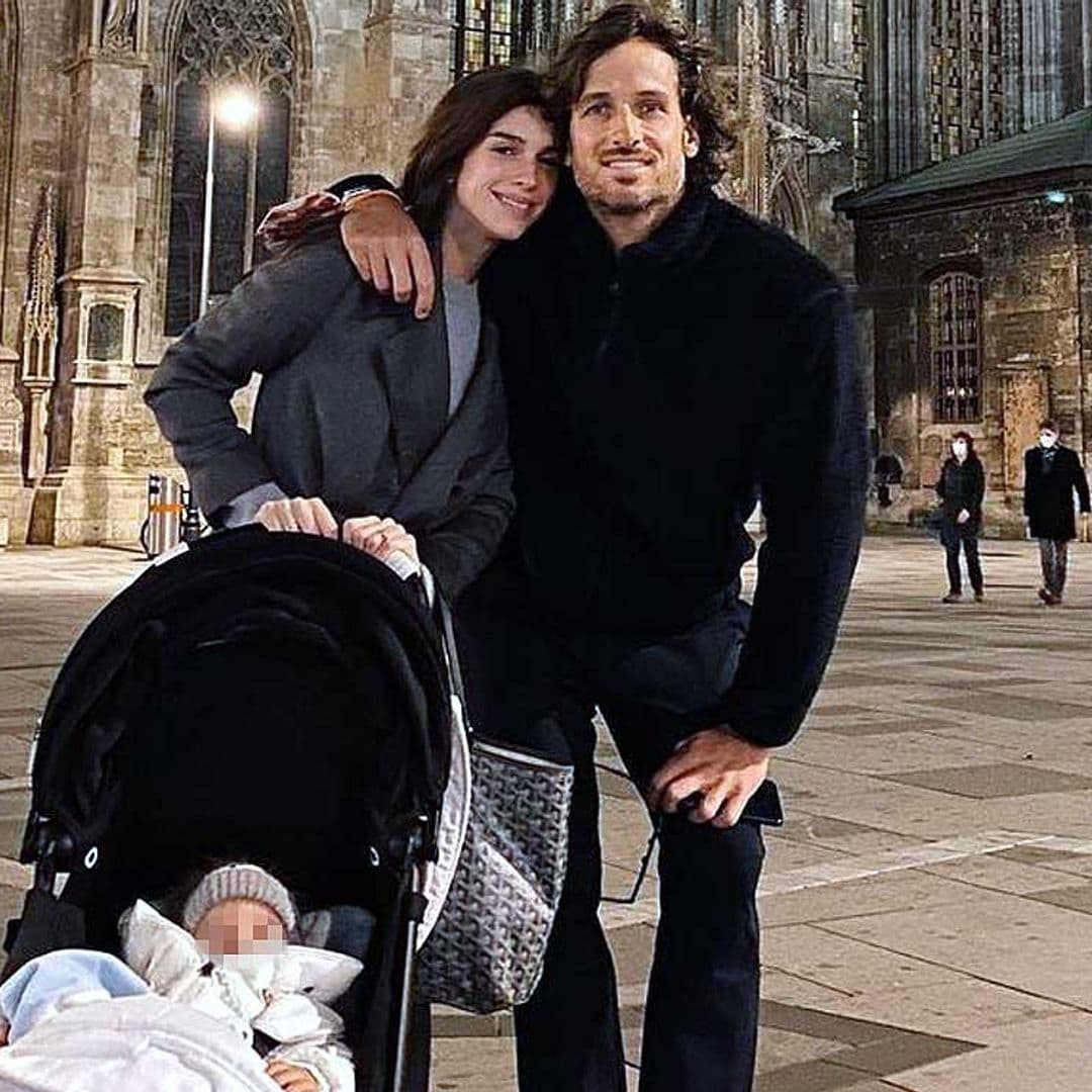 ¡Listo para jugar! El hijo de Feliciano López y Sandra Gago ya sigue los pasos de su padre en el tenis