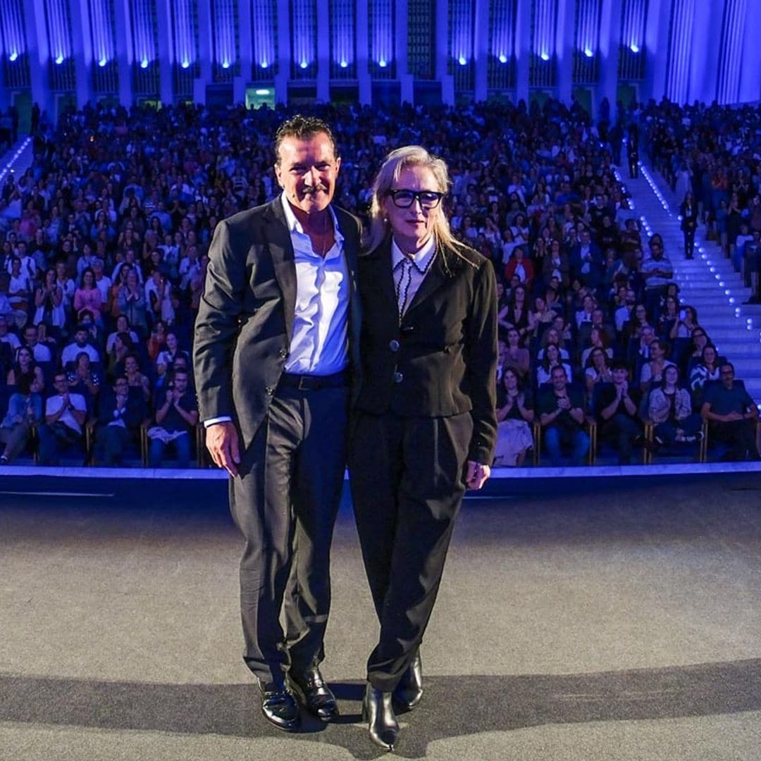 Las anécdotas de la cena asturiana de Meryl Streep y Antonio Banderas en Oviedo