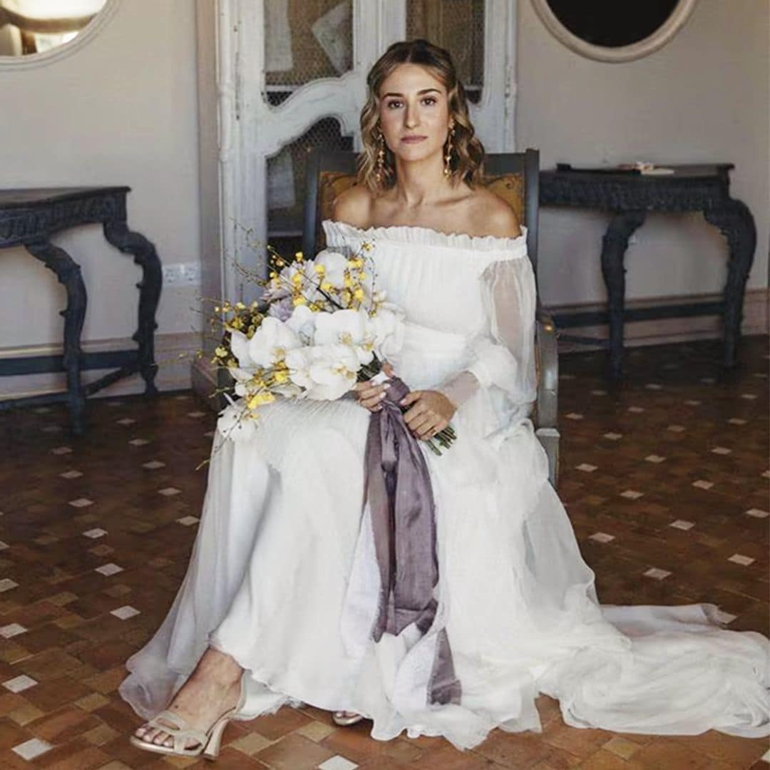 La boda de Loreto: un vestido de novia diseñado por ella y un segundo look que su madre llevó hace 40 años