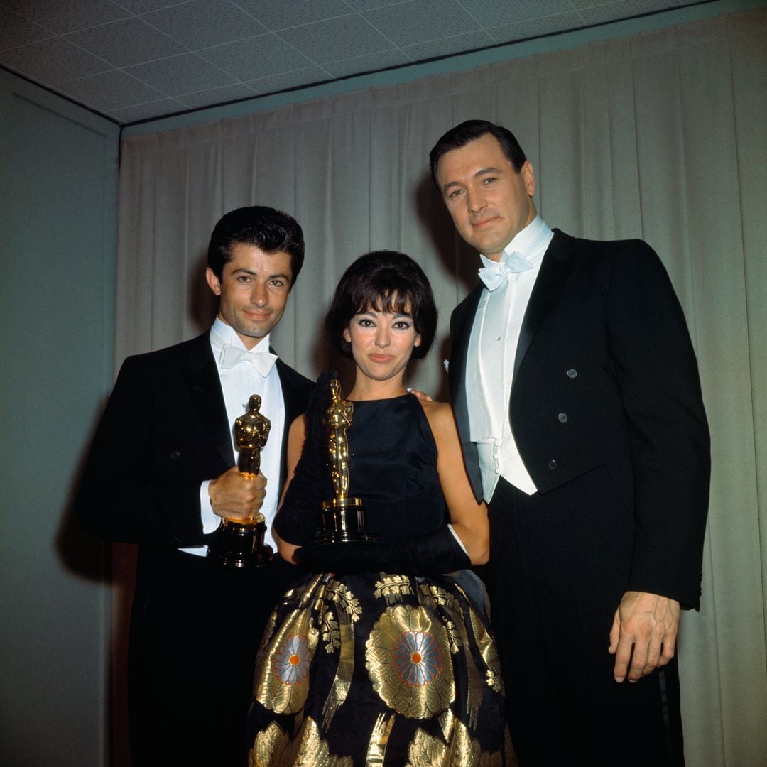 Rita Moreno en 1962 al ganar el premio a "Mejor Actriz de Reparto"