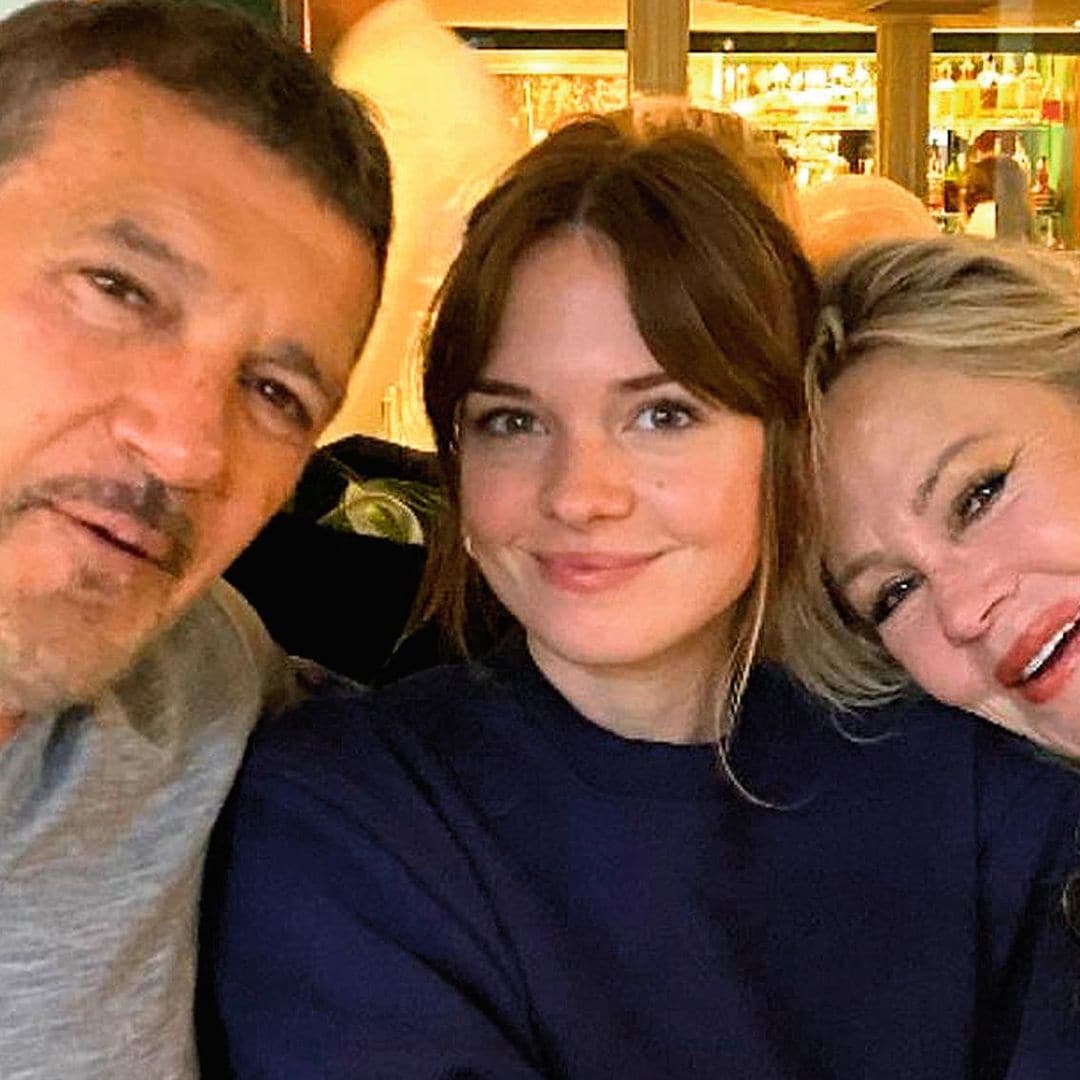 Antonio Banderas habla de la boda de su hija mientras Melanie Griffith se muestra orgullosa de su futuro yerno