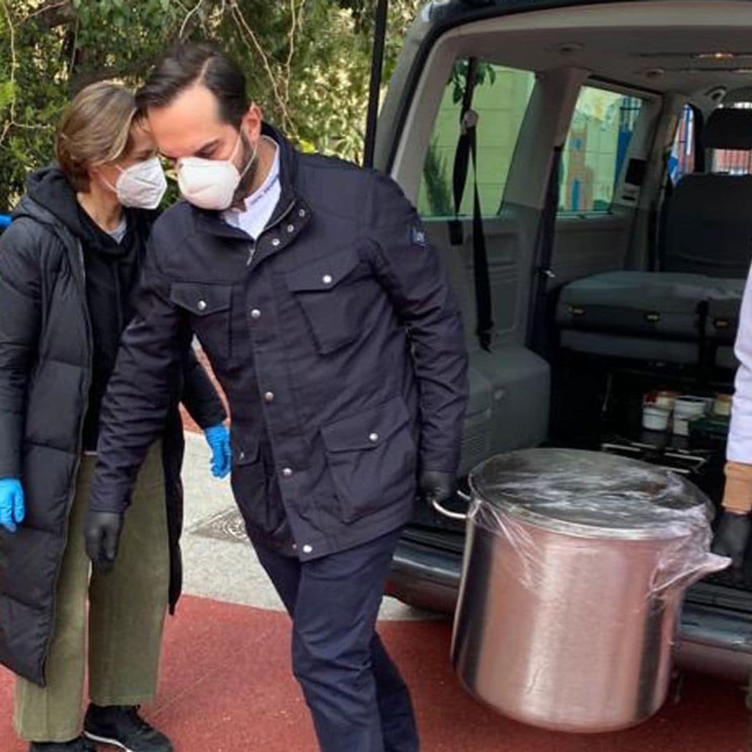 Llevando comida, haciendo mascarillas... así ayudan las celebrities españolas contra la pandemia