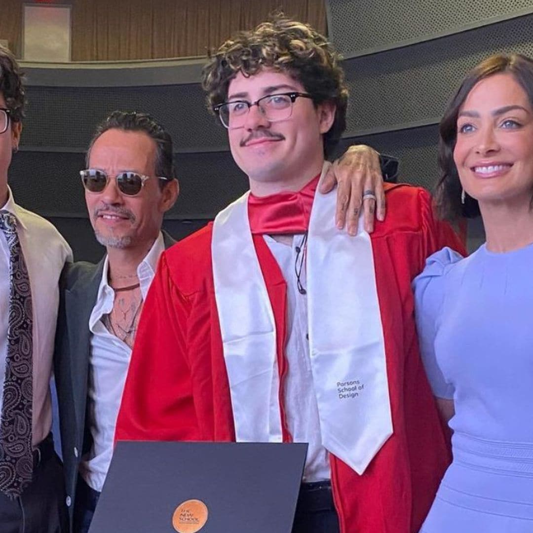 Las imágenes de Marc Anthony con su exmujer Dayanara Torres en la graduación de su hijo Cristian