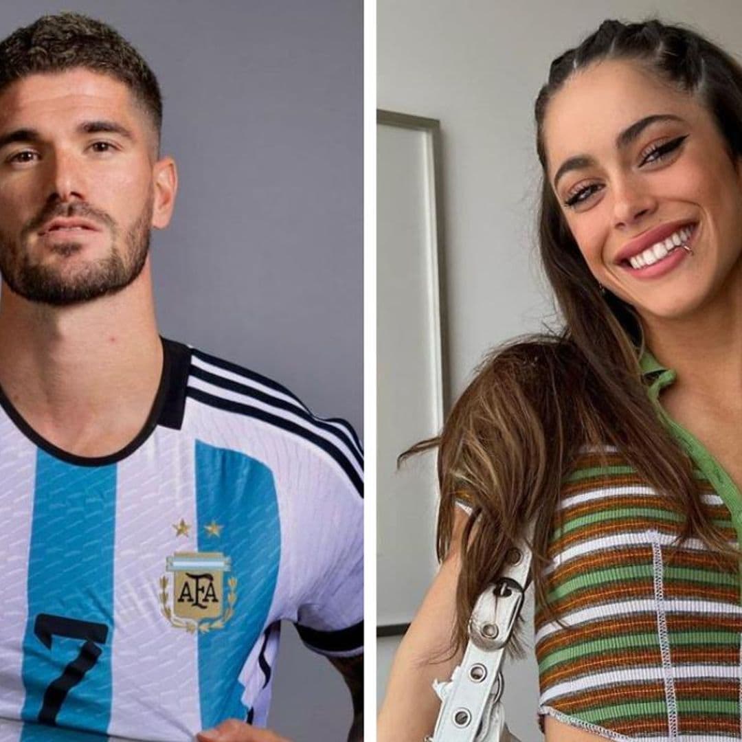 Tini Stoessel y Rodrigo de Paul de lo más enamorados en el Mundial Catar 2022