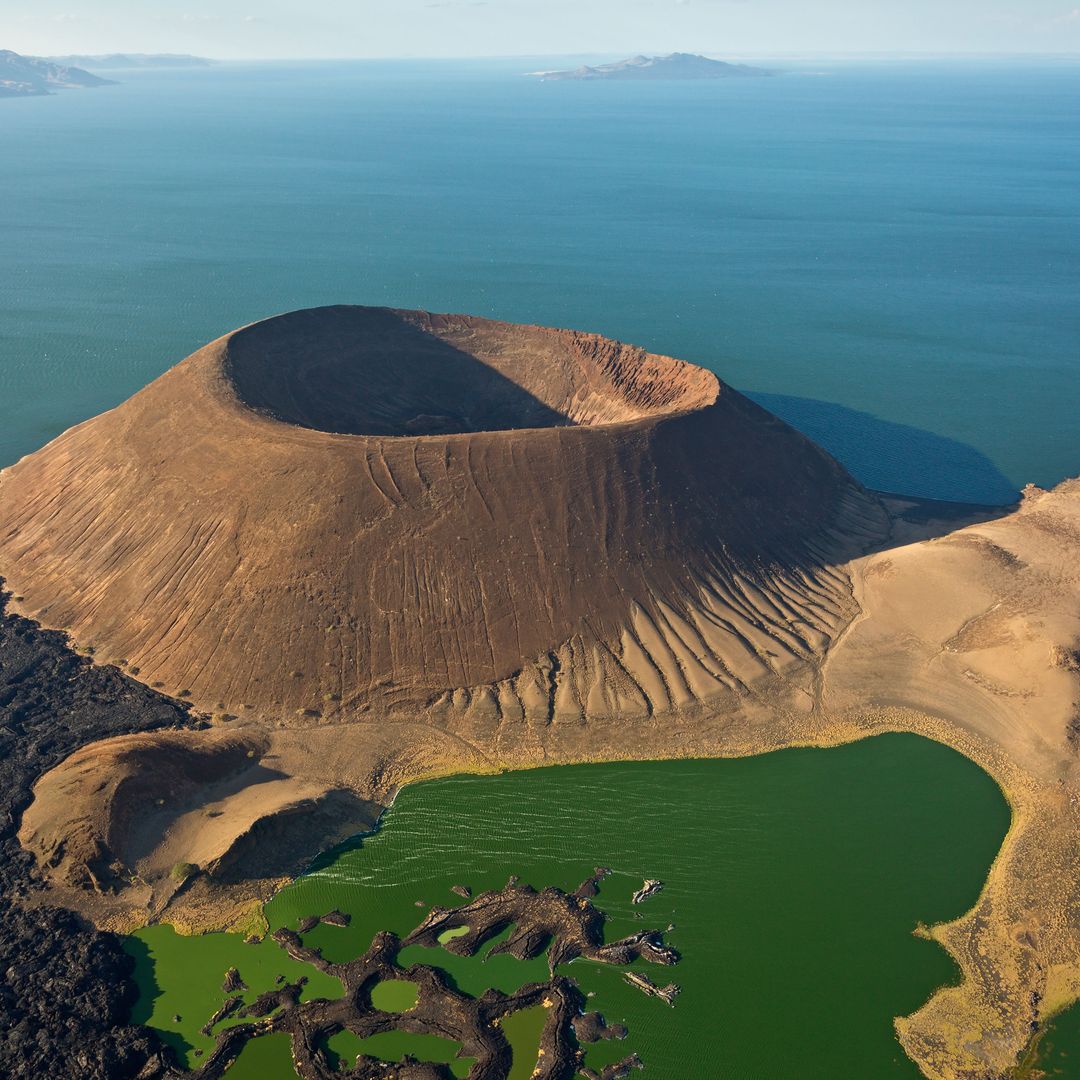 Cráter Nabuyatom, lago Turkana, Kenia