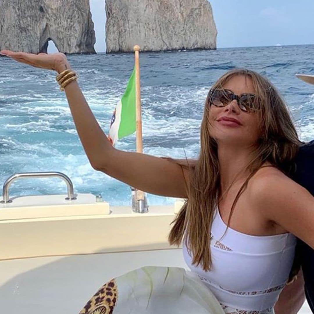 Sofía Vergara celebra su cumpleaños 47 de vacaciones por Capri junto a Joe Manganiello