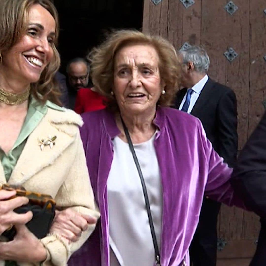 Teresa Rivero, viuda de Ruiz-Mateos, cuenta cómo ha sido la boda de su nieto y desvela algunos detalles